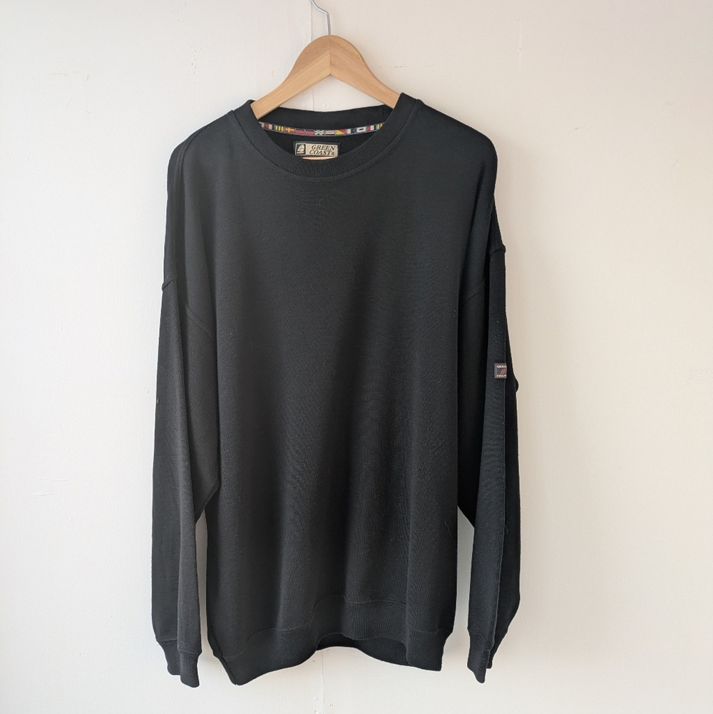 Green Coast Yachting Italy Navy Crewneck Sweater Size 58 - Fits 3XL